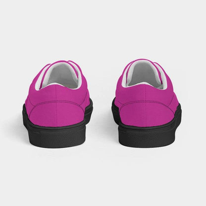 Fuchsia Women's Canvas Sneakers (PIM2-BR-ME) - Back