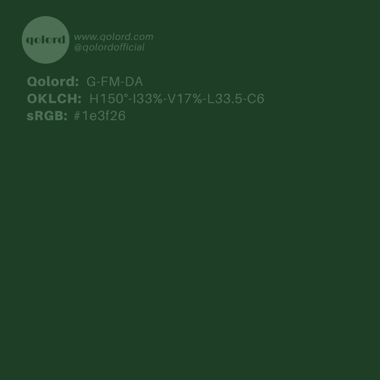 Dark Fully-Muted Green | G-FM-DA
