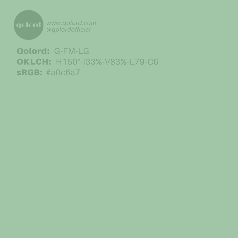 Lightened Fully-Muted Green | G-FM-LG