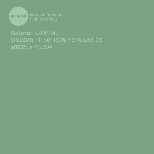 Medium-Light Fully-Muted Green | G-FM-ML