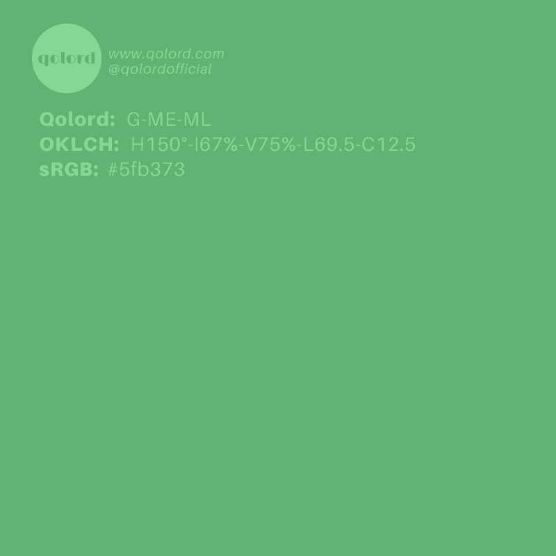 Medium-Light Medium Green | G-ME-ML