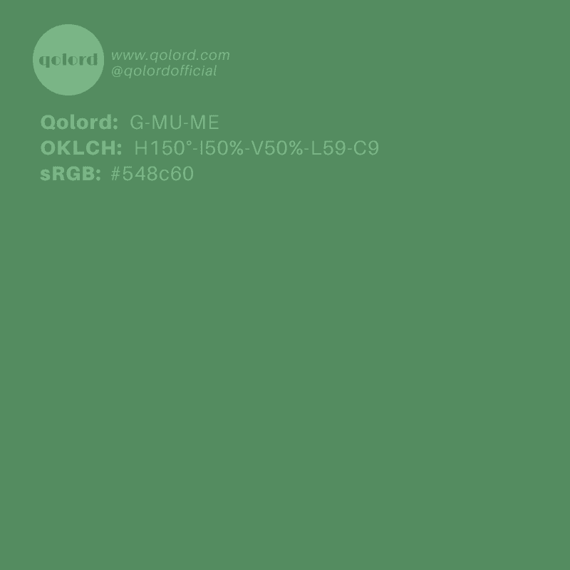 Medium Muted Green | G-MU-ME