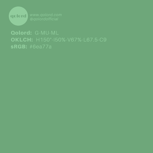 Medium-Light Muted Green | G-MU-ML