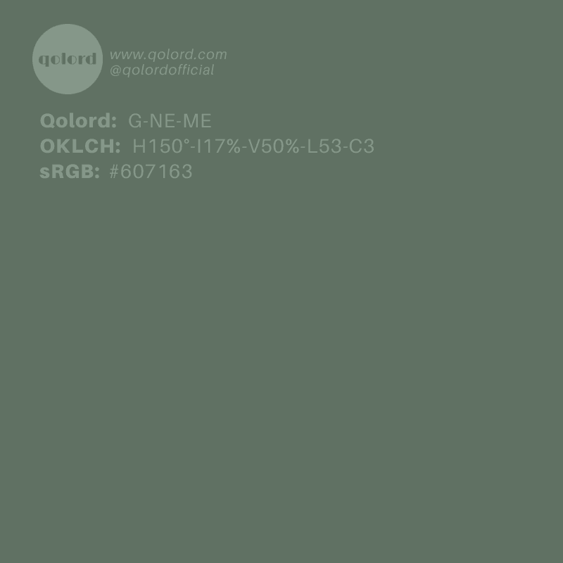 Medium Neutral Green | G-NE-ME