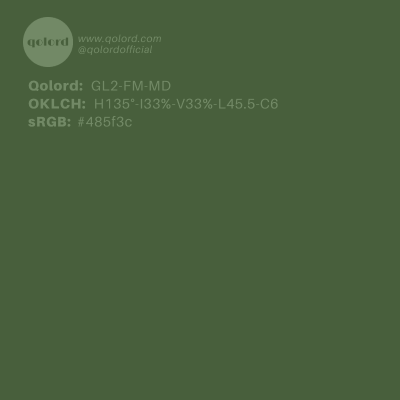 Medium-Dark Fully-Muted Lime | GL2-FM-MD
