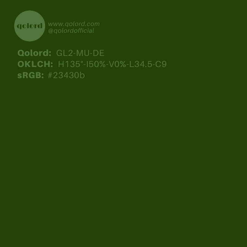 Deep Muted Lime | GL2-MU-DE