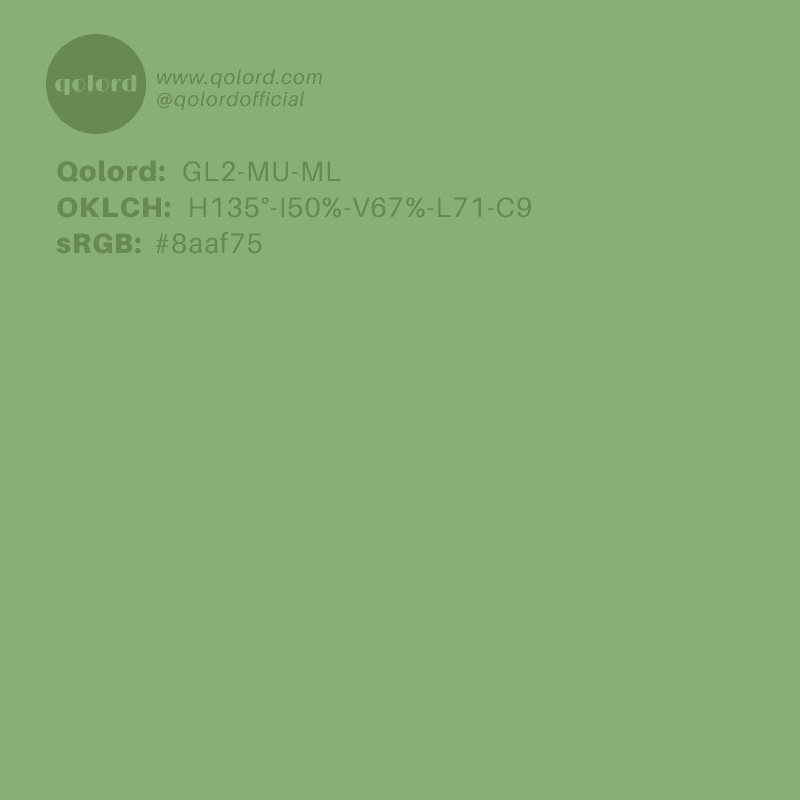 Medium-Light Muted Lime | GL2-MU-ML