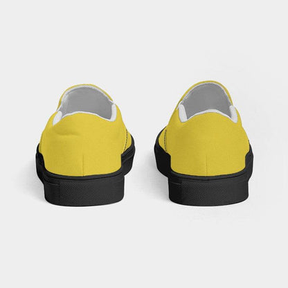 Gold Men's Slip-On Canvas Sneakers (LY3-CL-ME) - Back