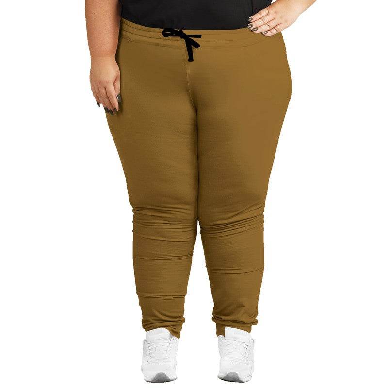 Golden Brown Joggers PLUS (YO2-ME-DE) - Woman Front PLUS