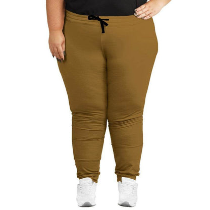 Golden Brown Joggers PLUS (YO2-ME-DE) - Woman Front PLUS
