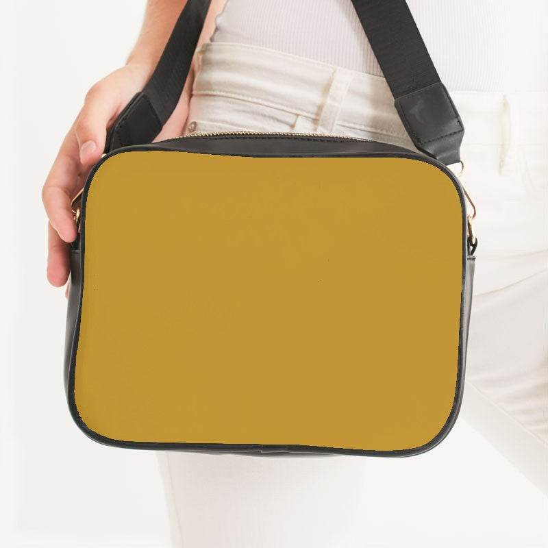 Goldenrod Crossbody Bag (YO1-CL-DE) - Woman Front CloseUp