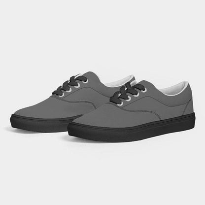 Granite Gray Men's Canvas Sneakers (N-FN-ME) - Side 3