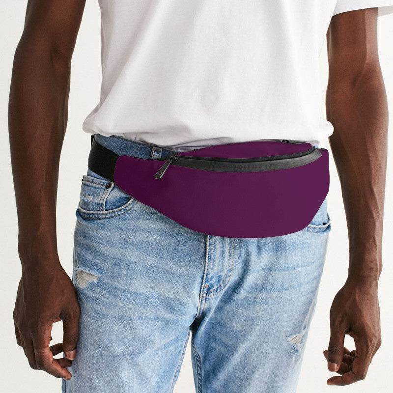 Grape Purple Belt Bag (PIM3-ME-DE) - Man Front CloseUp