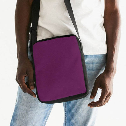 Grape Purple Messenger Pouch (PIM3-ME-DE) - Man Front CloseUp