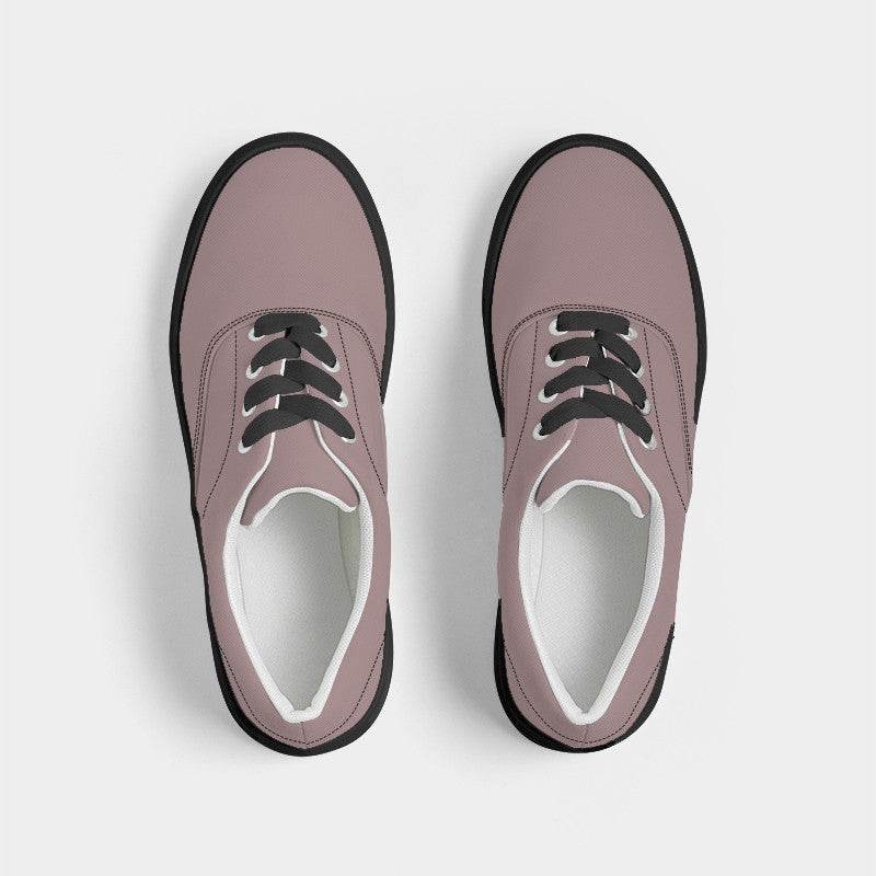Gray-Pink Men's Canvas Sneakers (RPI2-NE-ML) - Top