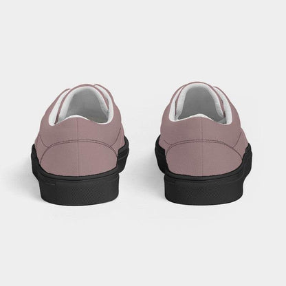 Gray-Pink Women's Canvas Sneakers (RPI2-NE-ML) - Back