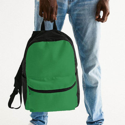 Green Canvas Backpack (G-CL-DE) - Man Holding