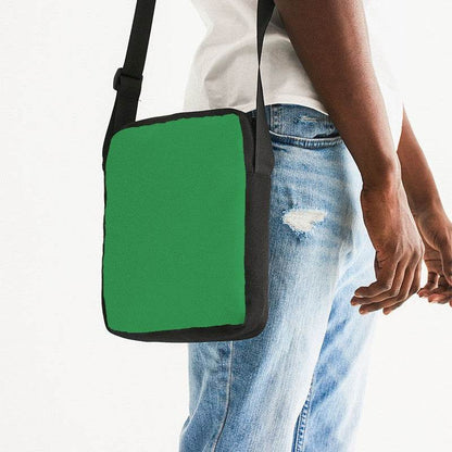 Green Messenger Pouch (G-CL-DE) - Man Side CloseUp