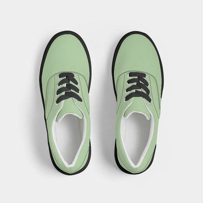 Green Tea Men's Canvas Sneakers (GL2-MU-LI) - Top
