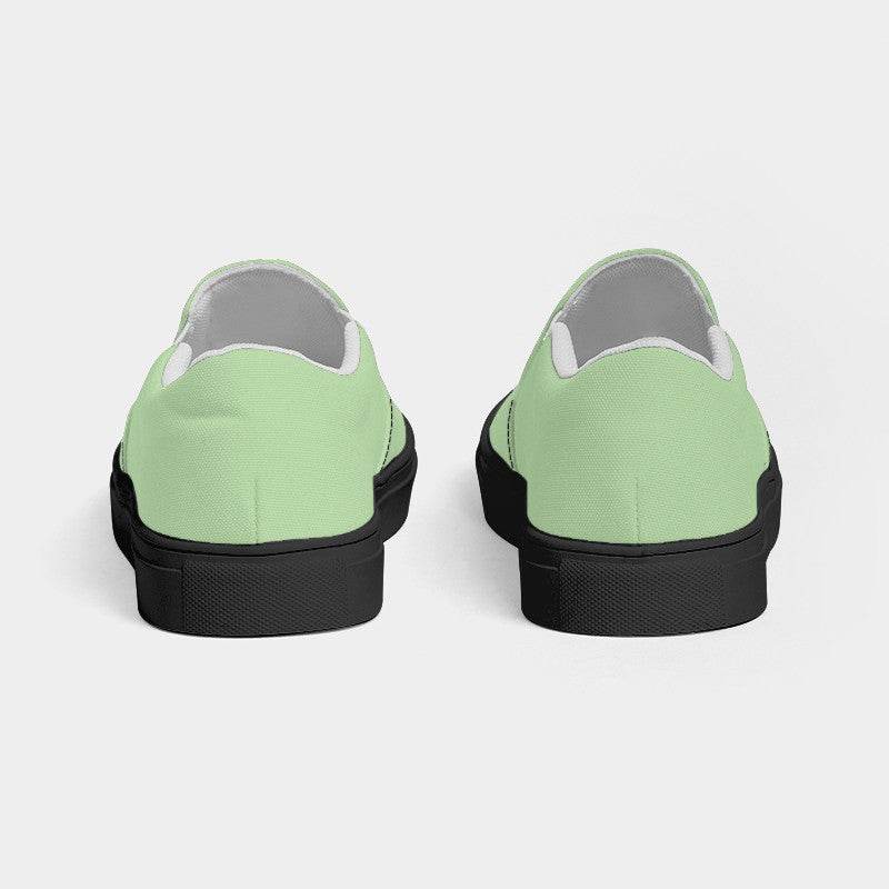Green Tea Men's Slip-On Canvas Sneakers (GL2-MU-LI) - Back