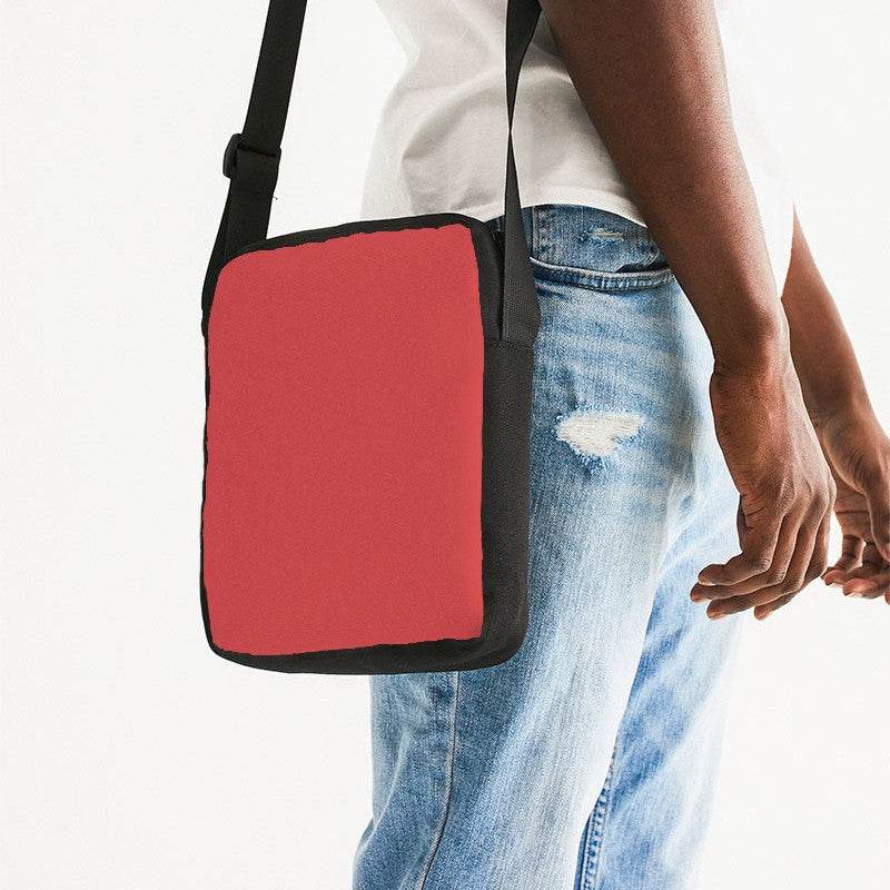 Hibiscus Messenger Pouch (RPI1-ME-ME) - Man Side CloseUp