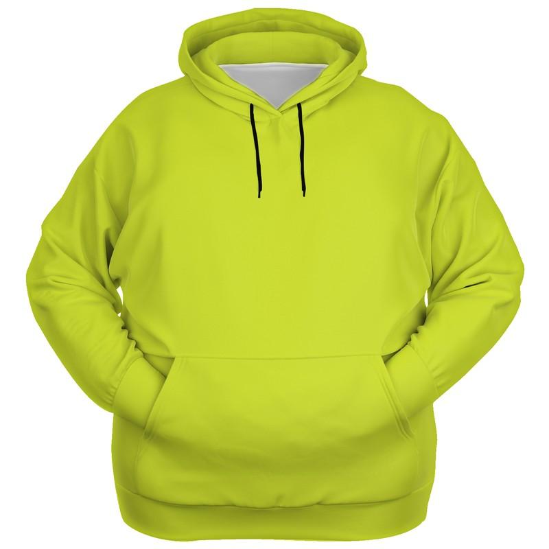 Hoodie Safety Green (C25M0Y100K0) - Ghost Front PLUS