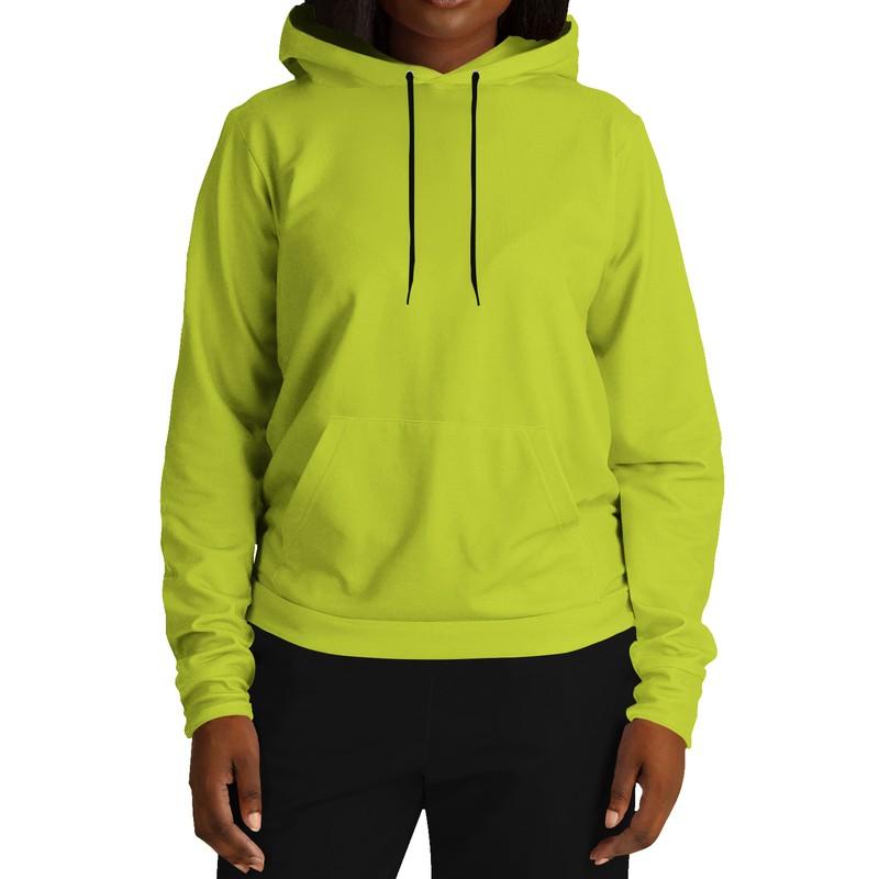 Hoodie Safety Green (C25M0Y100K0) - Woman Front