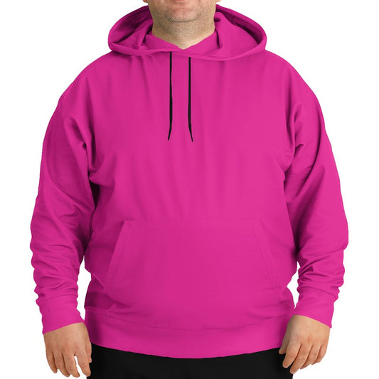 Hot Pink Hoodie PLUS (PIM1-BR-ME) - Man Front PLUS
