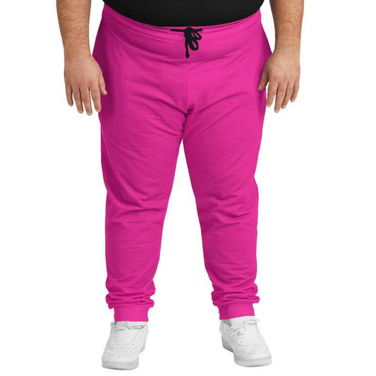 Hot Pink Joggers PLUS (PIM1-BR-ME) - Man Front PLUS