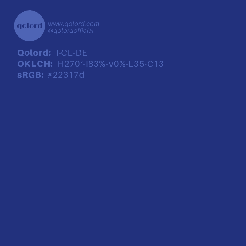 Deep Clear Indigo | I-CL-DE