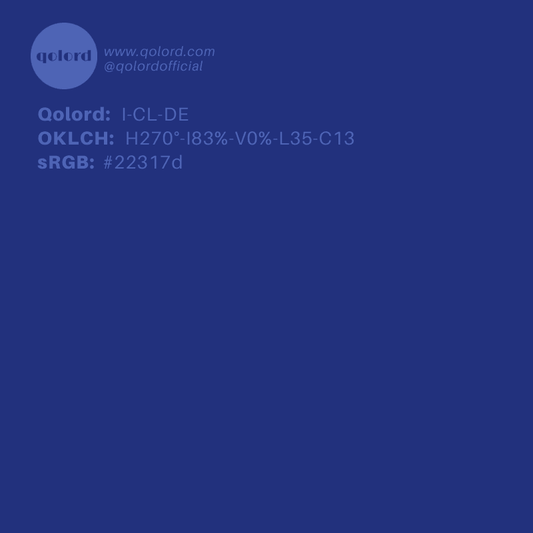 Deep Clear Indigo | I-CL-DE