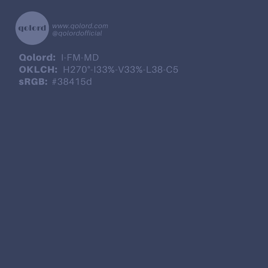 Medium-Dark Fully-Muted Indigo | I-FM-MD
