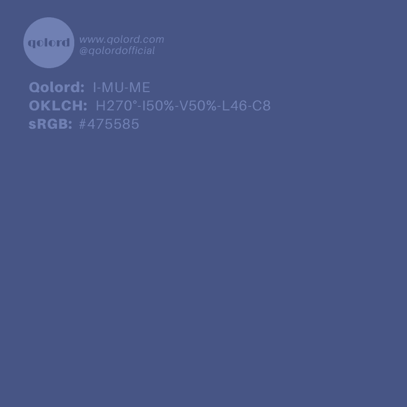 Medium Muted Indigo | I-MU-ME