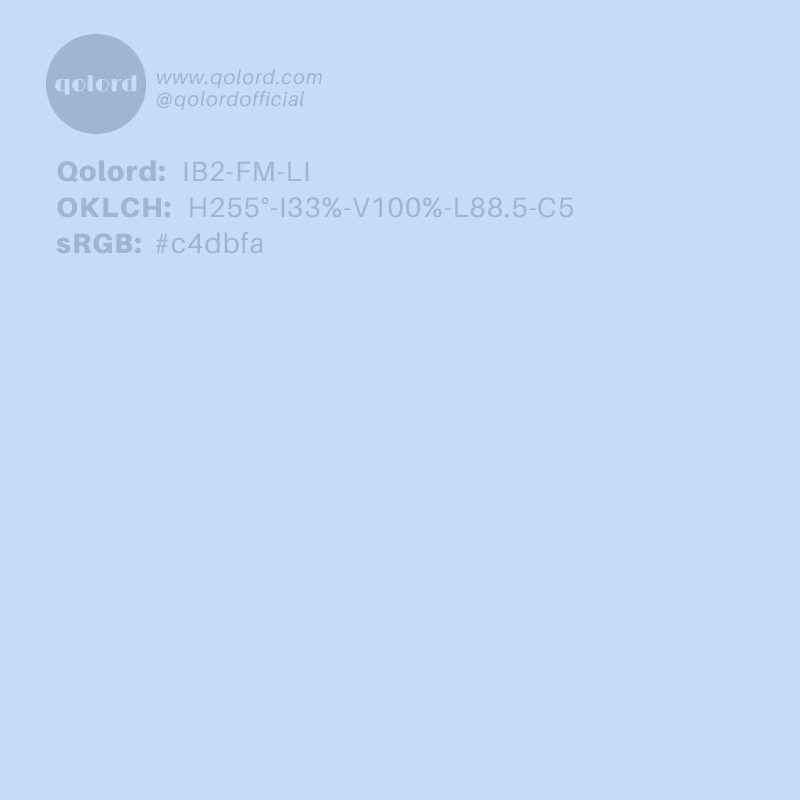 Light Fully-Muted Blue | IB2-FM-LI