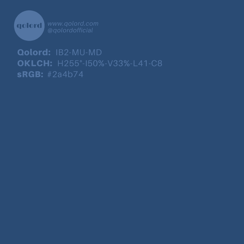 Medium-Dark Muted Blue | IB2-MU-MD