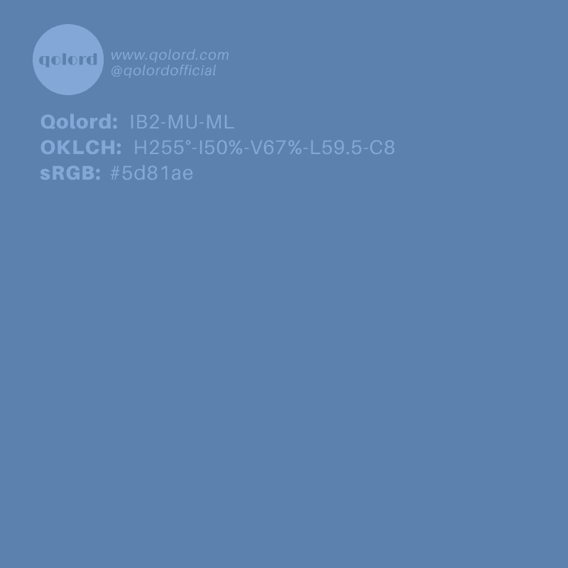 Medium-Light Muted Blue | IB2-MU-ML