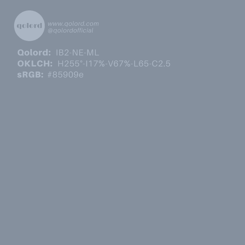 Medium-Light Neutral Blue | IB2-NE-ML