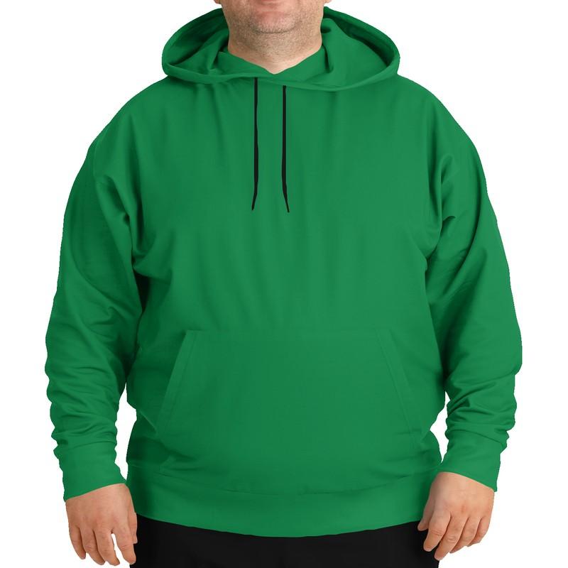 Irish Green Hoodie (C100M0Y100K30) - Man Front PLUS