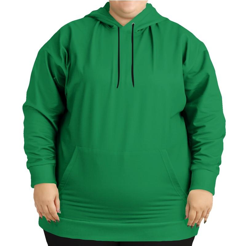 Irish Green Hoodie (C100M0Y100K30) - Woman Front PLUS