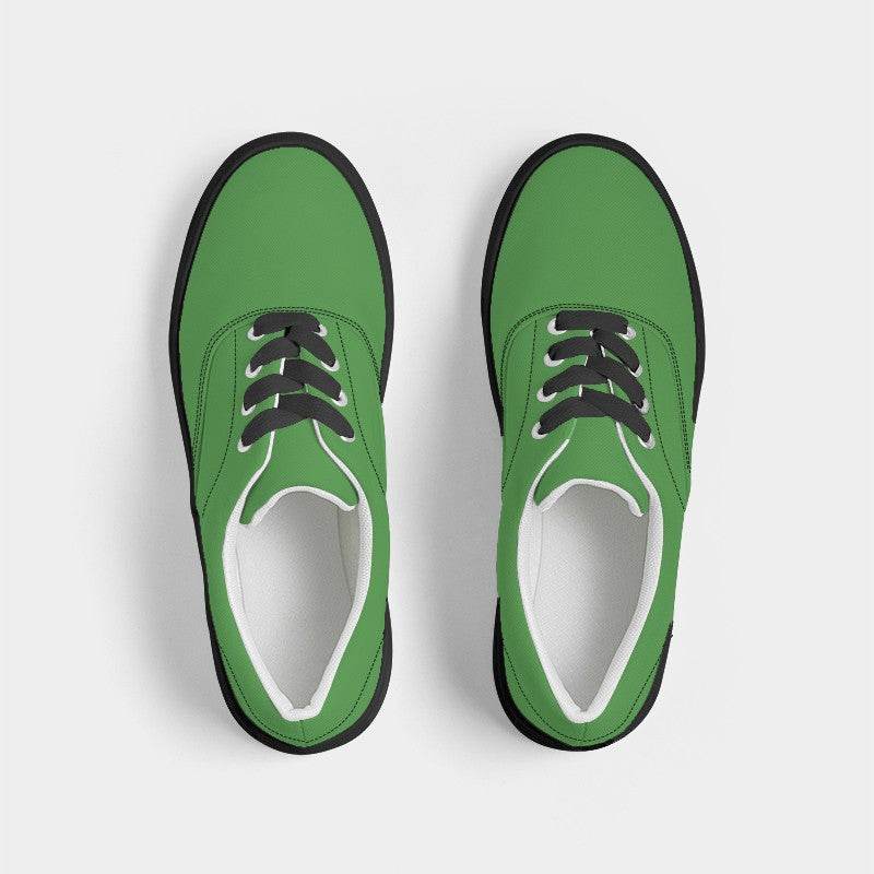 Irish Green Men's Canvas Sneakers (GL1-CL-DE) - Top