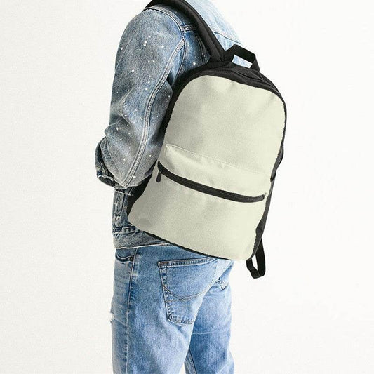 Ivory Canvas Backpack (LY2-NE-LI) - Man Back CloseUp