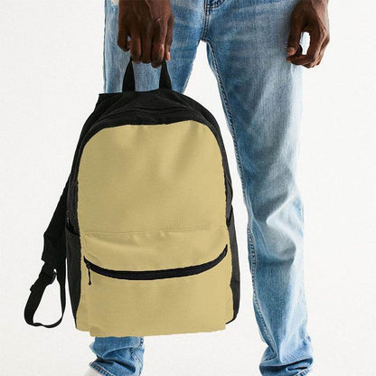 Khaki Canvas Backpack (Y-MU-LG) - Man Holding