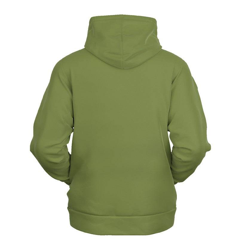 Khaki Green Hoodie (L-MU-MD) - Ghost Back