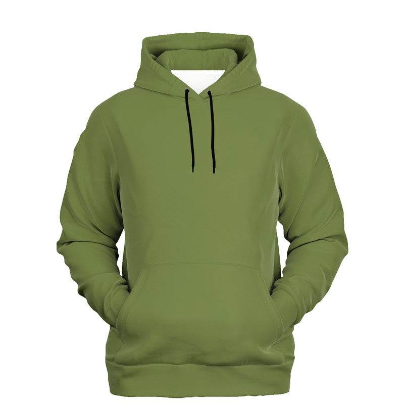 Khaki Green Hoodie (L-MU-MD) - Ghost Front
