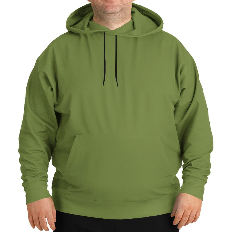 Khaki Green Hoodie PLUS (L-MU-MD) - Man Front PLUS