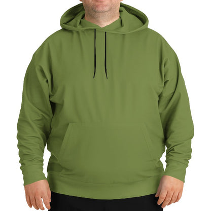 Khaki Green Hoodie PLUS (L-MU-MD) - Man Front PLUS