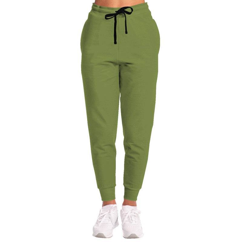 Khaki Green Joggers (L-MU-MD) - Woman Front