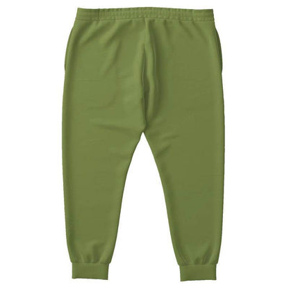 Khaki Green Joggers PLUS (L-MU-MD) - Back PLUS