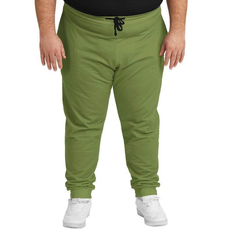 Khaki Green Joggers PLUS (L-MU-MD) - Man Front PLUS