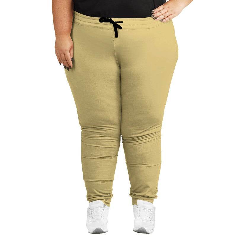 Khaki Joggers PLUS (Y-MU-LG) - Woman Front PLUS